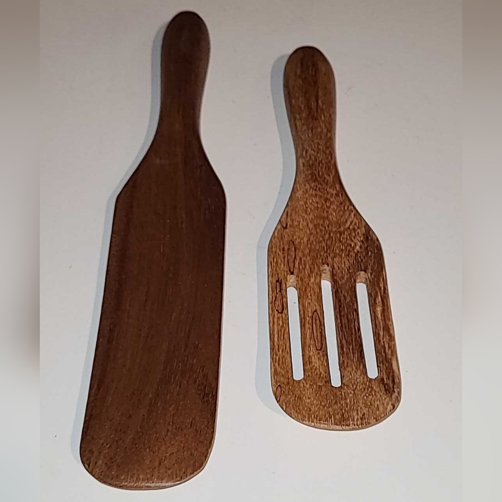 Mad Hungry 2-piece Bamboo Spurtle Set, New In Box QVC